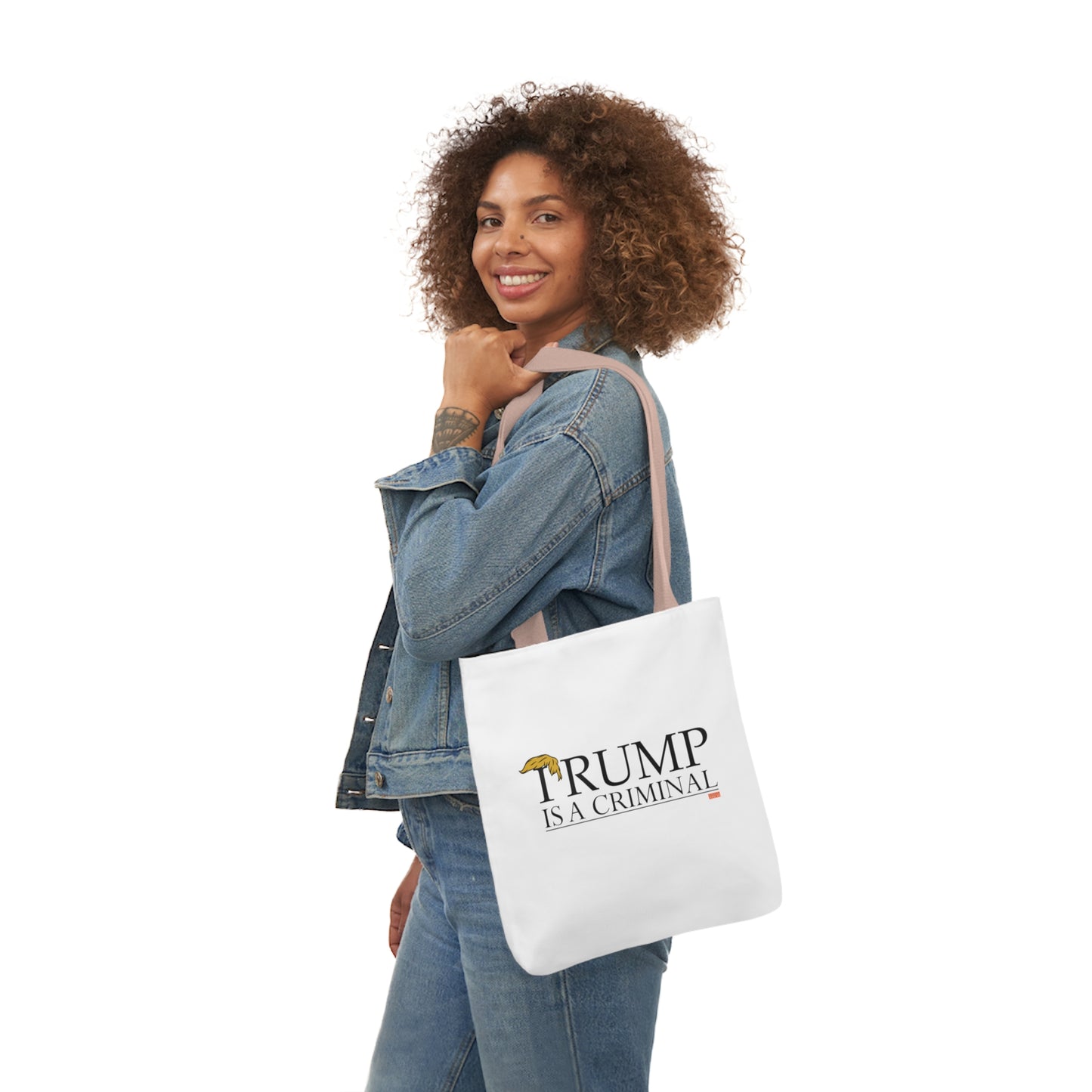 "IRUMP" is a Criminal Canvas Tote Bag, 5-Color Straps