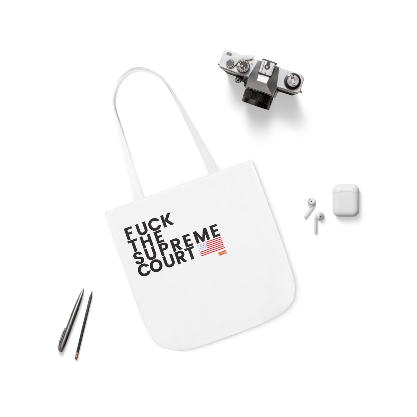 F*ck the Supreme Court Canvas Tote Bag, 5-Color Straps