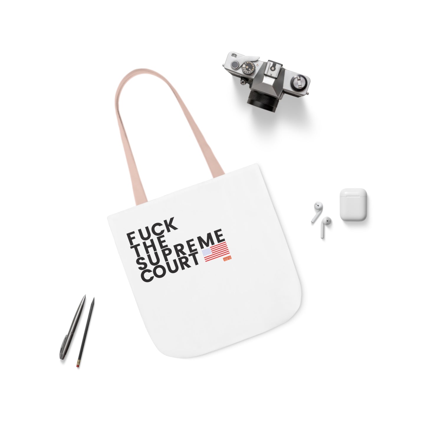 F*ck the Supreme Court Canvas Tote Bag, 5-Color Straps