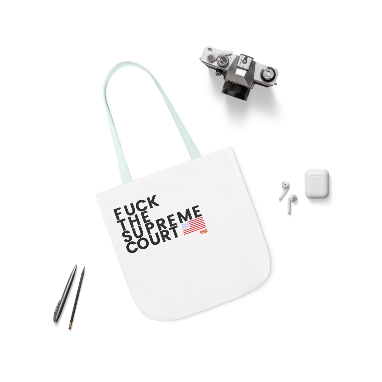 F*ck the Supreme Court Canvas Tote Bag, 5-Color Straps